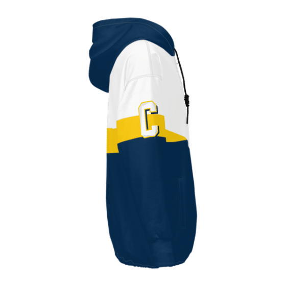 Custom Sports Navy Blue Jacket (add your name) - Image 2