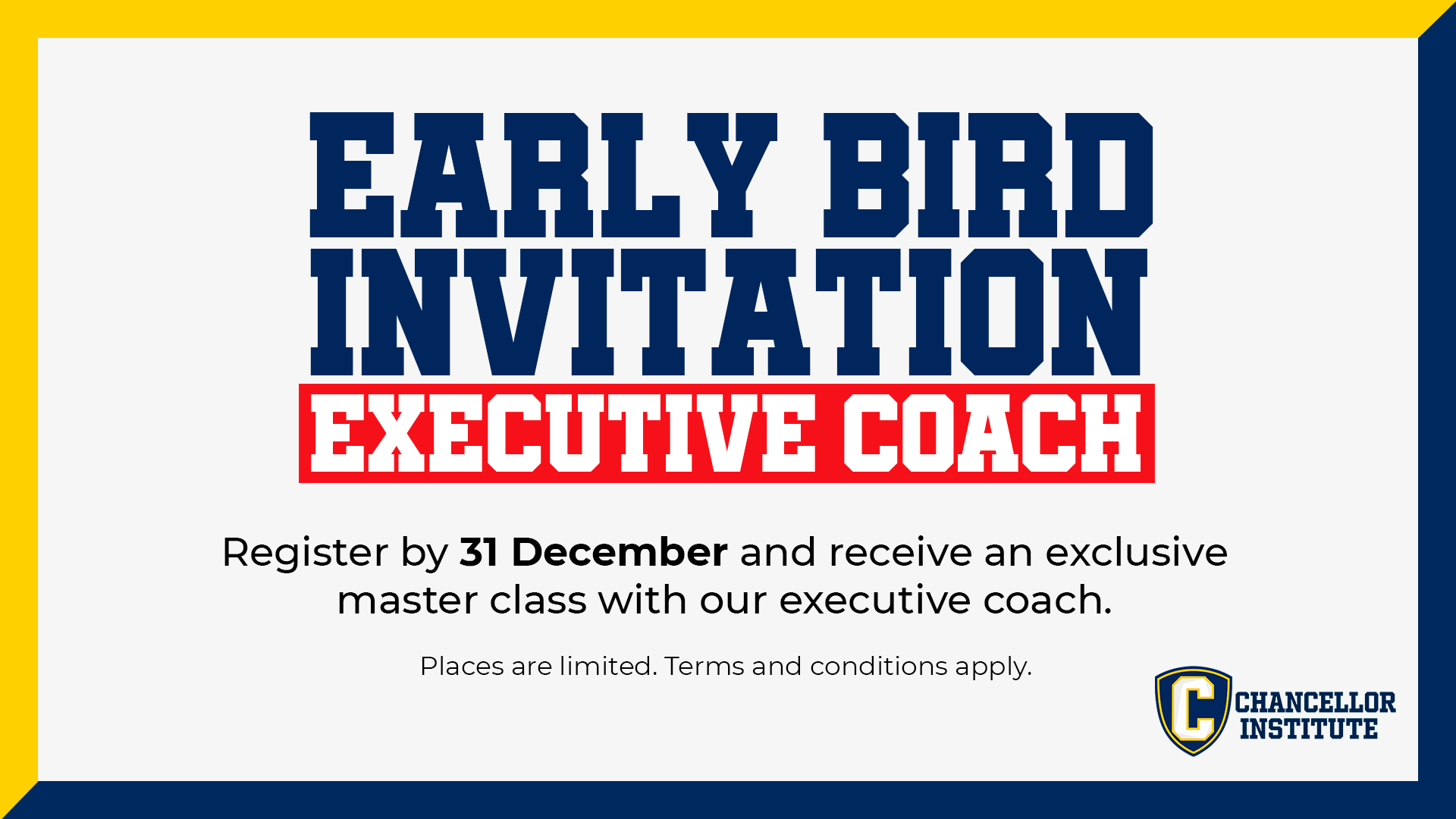 Early Bird Invitation
